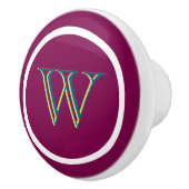 Persoonlijke Monogramme Handgrepen voor Laden Trek Keramische Knop (Rechts)