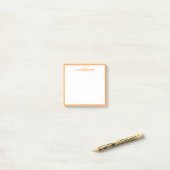 Persoonlijke Monogramnaam Minimalistisch Leuke Ora Post-it® Notes (Op bureau)