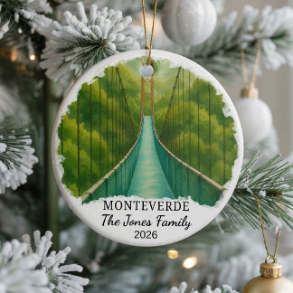 Persoonlijke Monteverde Cloud Forest Keramische Ve Keramisch Ornament