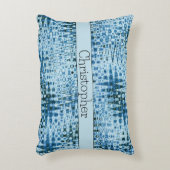 Persoonlijke Mooie Abstracte Blues Accent Kussen (Voorkant(Verticaal))