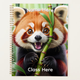 Persoonlijke Mopige Kawaii stijl Rode Panda Planner
