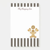 Persoonlijke Moppertje Gebruid Mannetje Koekje Post-it® Notes (Voorkant)