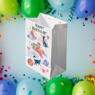 Persoonlijke Moppige Koe Ruimtedieren Maan Whimsis Medium Cadeauzakje