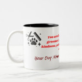 Persoonlijke motivatie hond trimmer mok (Links)