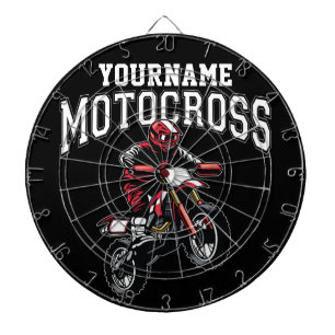 Persoonlijke Motocross Dirt Bike Rider Racing Dartbord