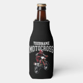 Persoonlijke Motocross Dirt Bike Rider Racing Flesjeskoeler (Fles Voorkant)