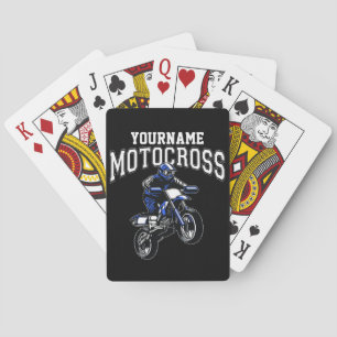 Persoonlijke Motocross Dirt Bike Rijder Racing Pokerkaarten
