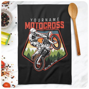 Persoonlijke Motocross Racing Dirt Bike Trailrit Theedoek