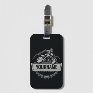 Persoonlijke Motocross Rider Dirt Bike Hill Racing Bagagelabel