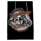 Persoonlijke Motor Legendarische Rijder Motorrijde Medium Cadeauzakje (Achterkant)