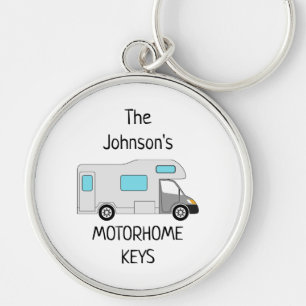 Persoonlijke Motorhome Keys-naam Sleutelhanger