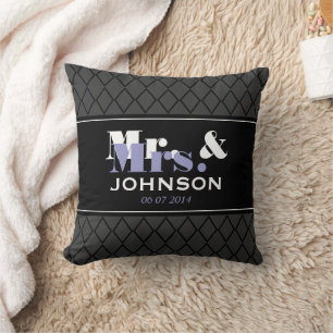 Persoonlijke Mr en Mrs huwelijksbankkussen Kussen