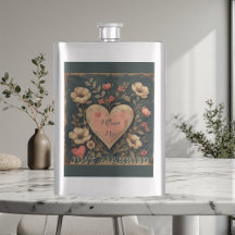 Persoonlijke Mr & Mrs Net Getrouwd Vintage Bloemen