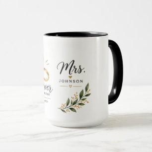 Persoonlijke Mr. & Mrs. Trouwmok – Voor altijd beg Mok