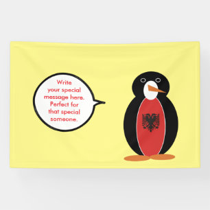 Persoonlijke Ms. Penguin Albanië Banner