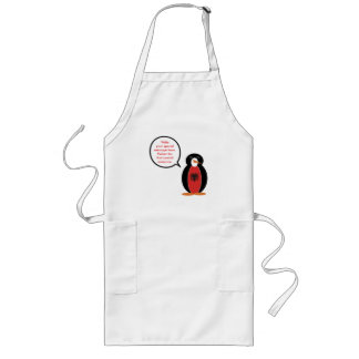 Persoonlijke Ms. Penguin Albanië Lang Schort