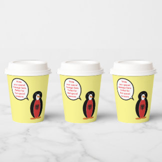 Persoonlijke Ms. Penguin Armenië Feest Papieren Bekers