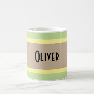 Persoonlijke Multicolor Khaki-kleuren Koffiemok