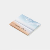 Persoonlijke multikleur strandtafereel post-it® notes (Schuin)