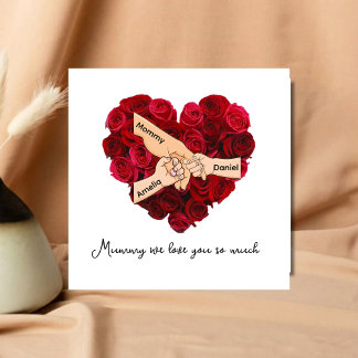 Persoonlijke Mummie We houden van je Moederdag kaa Kaart