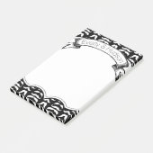 Persoonlijke Mustache Hipster Post-it® notes (Schuin)