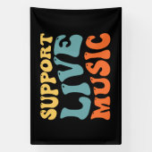 Persoonlijke muziek ondersteunen spandoek (Verticaal)