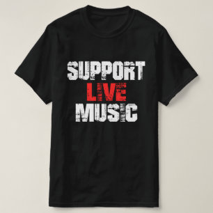 Persoonlijke muziek ondersteunen t-shirt