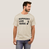 Persoonlijke muziek ondersteunen t-shirt (Voorkant volledig)