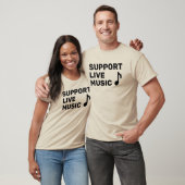 Persoonlijke muziek ondersteunen t-shirt (Unisex)