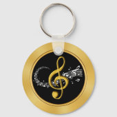 Persoonlijke muziekopdragers voor elke gelegenheid sleutelhanger (Achterkant)