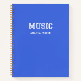 Persoonlijke Muziekschoolkalender Koningsblauw Notitieboek