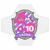 Persoonlijke naam 10e verjaardag voetbal meisjes (Enkel)