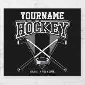 Persoonlijke NAAM Aangepaste PC-ploeg voor Hockey Bier Etiket (Enkel label)