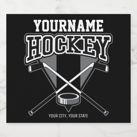 Persoonlijke NAAM Aangepaste PC-ploeg voor Hockey Bier Etiket (Enkel label)