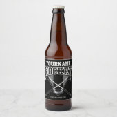 Persoonlijke NAAM Aangepaste PC-ploeg voor Hockey Bier Etiket (Voorkant)