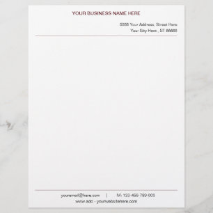 Persoonlijke naam Adres Info Kleuren Letterhead Briefhoofd