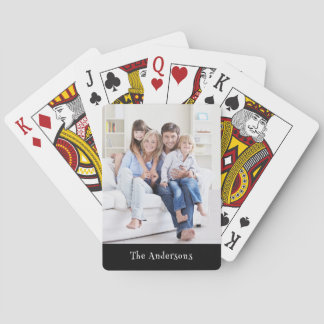 Persoonlijke naam Afspeelkaarten voor foto's Pokerkaarten