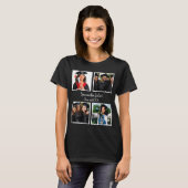 Persoonlijke naam Afstuderen 4 Foto Collage T-shirt (Voorkant volledig)