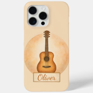 Persoonlijke naam akoestische gitaar voor muziekli iPhone 15 pro max hoesje