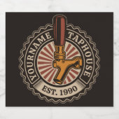 Persoonlijke NAAM Ambachtelijke Bier Taphouse Brou Bier Etiket (Enkel label)