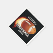 Persoonlijke NAAM American Football Flames Sports Servet (Hoek)