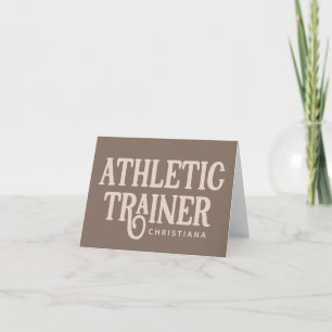 Persoonlijke naam Athletic Trainer Kaart