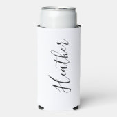 Persoonlijke naam Bachelorette Black en White (Seltzer Voorkant)