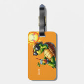 Persoonlijke naam bagagelabel (Achterkant verticaal)