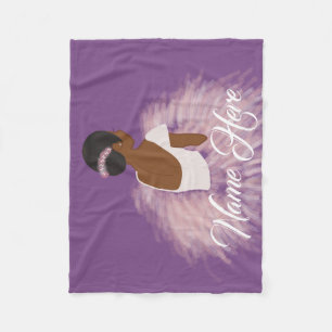 Persoonlijke naam Ballerina African American Fleece Deken
