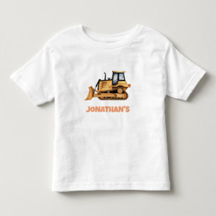 Persoonlijke Naam Bouwvoertuig Bulldozer Kinder Shirts