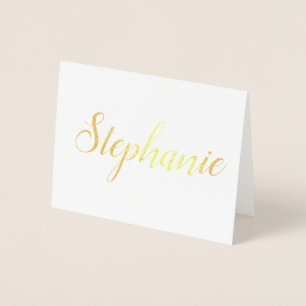 Persoonlijke naam   Bridesmaid Stationery Folie Kaarten