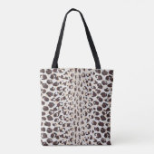 Persoonlijke naam Cheetah Print Animal Pattern Draagtas (Achterkant)