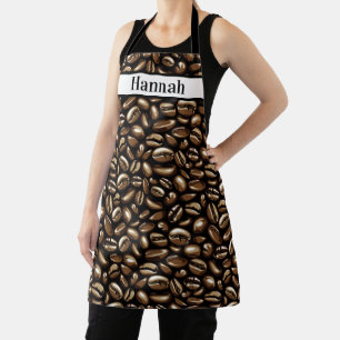 Persoonlijke naam Coffee Bean Barista Schort