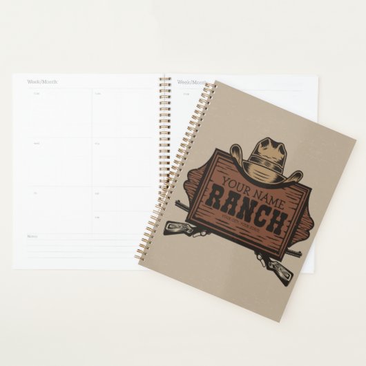 Persoonlijke naam Cowboy Pistolen Westerne Ranch S Planner (Display)